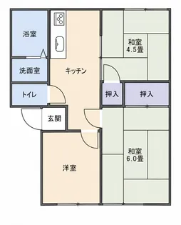 ハイツ関口【2階】の間取り