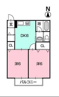 Kフォート和田東【1階】の間取り