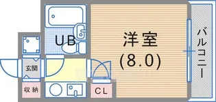 サンプラザ三宮70【10階】の間取り