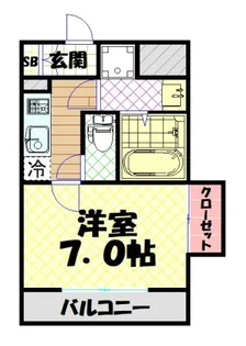 ミラージュパレス南堀江【9階】の間取り
