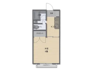 コーポエル・セラーン1【1階】の間取り