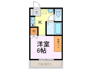 ツァィト板倉【2階】の間取り