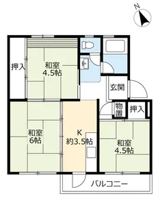 UR知立【5階】の間取り