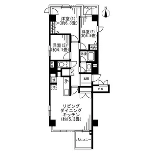 LANAI 1521【6階】の間取り