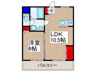 ケイエスハイム越谷【1階】の間取り