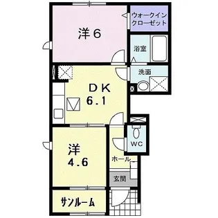 フェアリスI【1階】の間取り