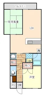 桃山ハイツ【2階】の間取り