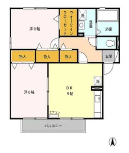 ウィルモア 壱番館【2階】の間取り