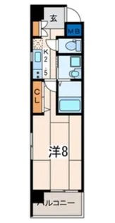 CRYSTAL【9階】の間取り