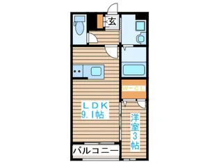 casa薬師堂B棟【1階】の間取り