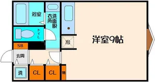 江坂アパートメント【6階】の間取り