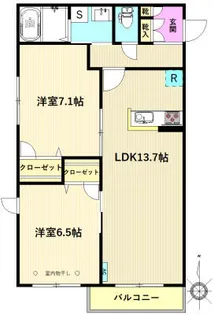 ベルモア【2階】の間取り