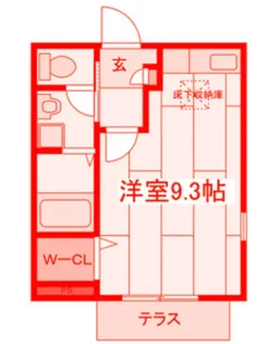 ジャルダン【1階】の間取り