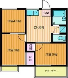 善ハイツ【2階】の間取り