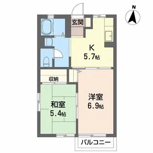 クリグ・ランド A【1階】の間取り