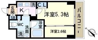ミライズ新小岩マーロ【2階】の間取り