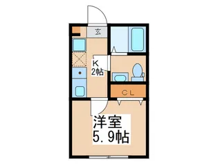 アザーレ・パッシオ鷺沼【1階】の間取り