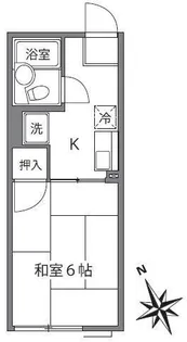 シティハイムオリエンタル【1階】の間取り