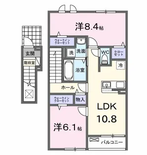 アルバ藤里【2階】の間取り