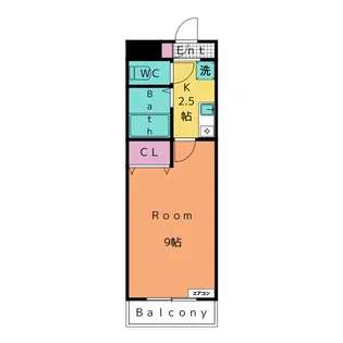 A・City東新町II【1階】の間取り