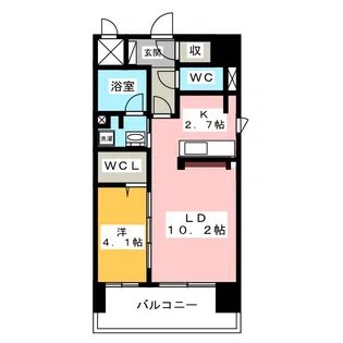 My Fair 尾頭橋【5階】の間取り
