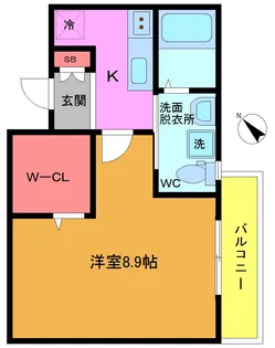 オリゾン【3階】の間取り