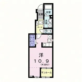 レユニオン【1階】の間取り