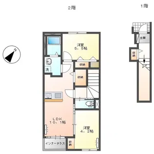 レヴァータ【2階】の間取り