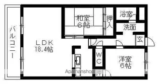 ザスローン【2階】の間取り