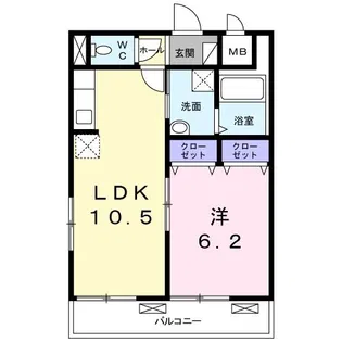 クレール【2階】の間取り