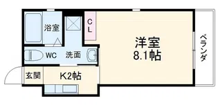 マルティ円町【2階】の間取り