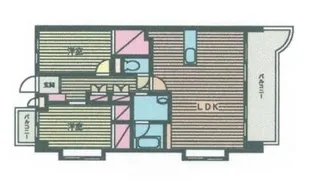 スカイコート紫原【3階】の間取り