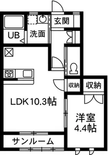 ラベンダーハイツ7【1階】の間取り