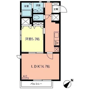 エスポワールK【2階】の間取り