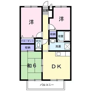 フォブール木太B【1階】の間取り