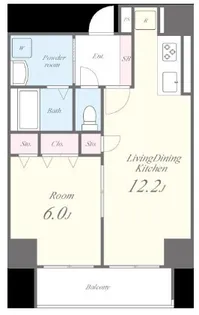 アルブル代々木八幡【1階】の間取り