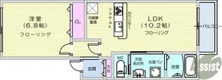 ハイツフォレスティ【1階】の間取り