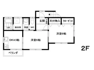 コーポラズベリー?【2階】の間取り