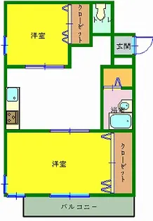 YLコーポ西綱島【3階】の間取り