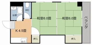 2Kの間取り画像