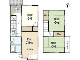 広島県広島市安佐南区中筋2【一戸建】の間取り
