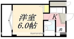 スカイコート函館【5階】の間取り