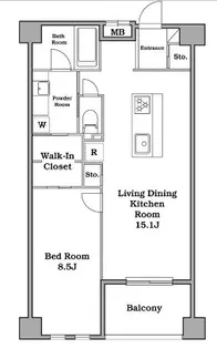 レジディア武蔵小杉【3階】の間取り