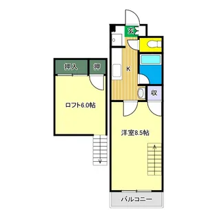 高知県高知市高須3【マンション】の間取り
