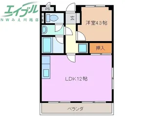 リンピアさくら【1階】の間取り