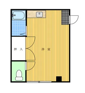 1Rの間取り画像