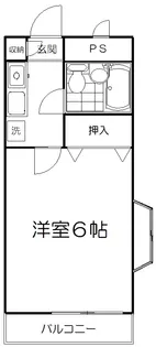 パークサイド早稲田III【3階】の間取り