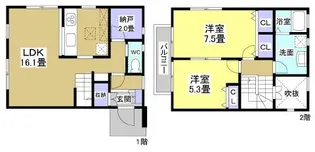 静岡県浜松市中央区蜆塚4【一戸建】の間取り