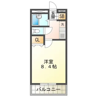 ユーハウス津【1階】の間取り
