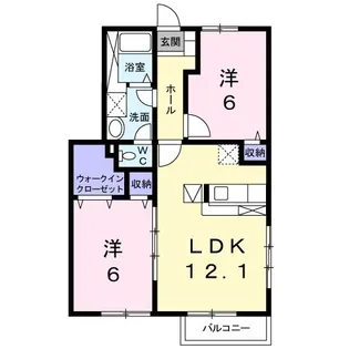 夢が丘ガーデンハイツI【1階】の間取り